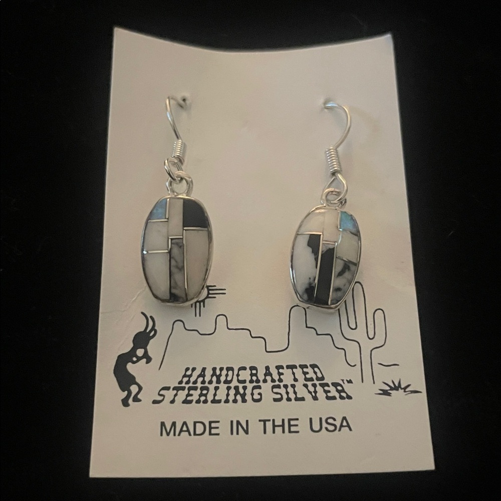 Sterling Silver Geometric Earrings